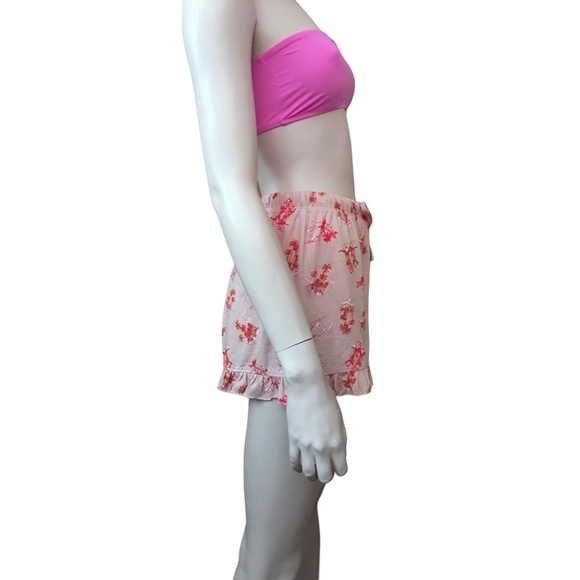 Abound Ruffle Drawstring Shorts Versatile Lounge, Leisure Casual, Sleep - Picture 3 of 13